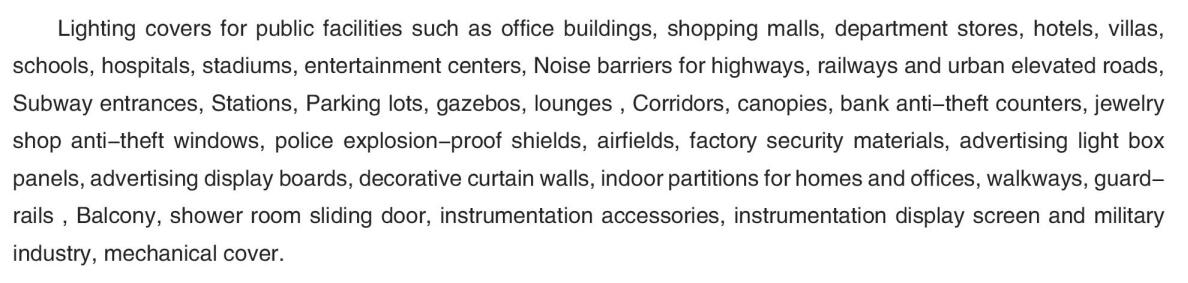 Hoja s&oacute;lida de policarbonato