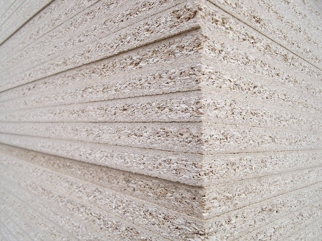 Panel de partículas laminado
