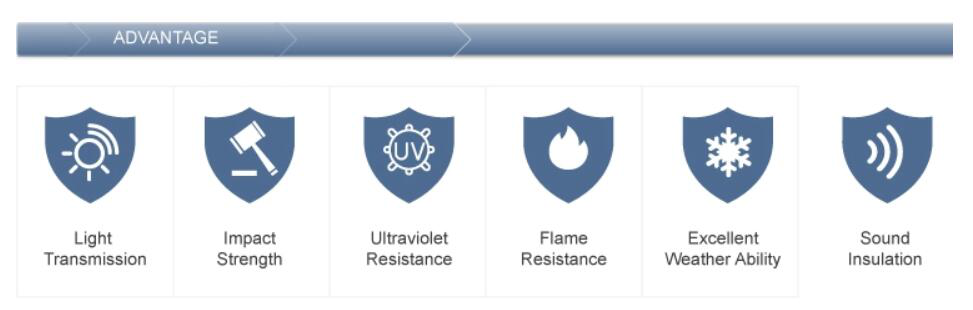 Hoja s&oacute;lida de policarbonato